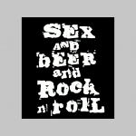 Sex and Beer and Rock n Roll čierne trenírky BOXER s tlačeným logom, top kvalita 95%bavlna 5%elastan